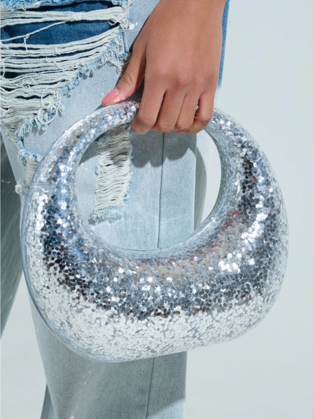 Starlight Luxe Sculptural Handbag